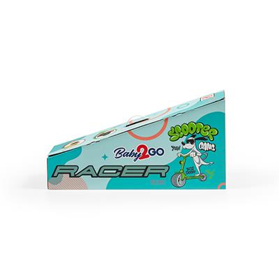 Baby 2Go Gri Racer Scooter 3 Tekerli Işıklı