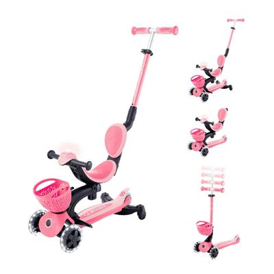 Globber Go Up Baby 360 Işıklı Scooter Koyu Pastel Pembe