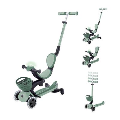 Globber Go Up Baby 360 Işıklı Scooter Zeytin Yeşili