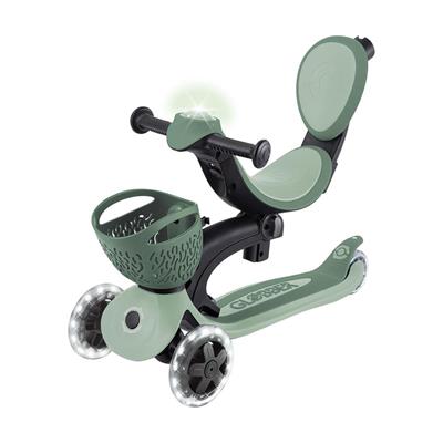 Globber Go Up Baby 360 Işıklı Scooter Zeytin Yeşili
