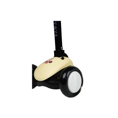 Pro Işıklı Üç Teker Katlanabilir Fren Sistemli Scooter Sarı