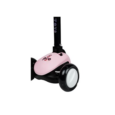 Pro Işıklı Üç Teker Katlanabilir Fren Sistemli Scooter Pudra Pembe