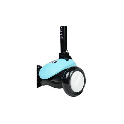 Pro Işıklı Üç Teker Katlanabilir Fren Sistemli Scooter Turkuaz