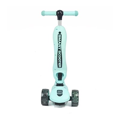 Unicare Smart Turkuaz Oturaklı Led Işıklı Scooter 3 Tekerli