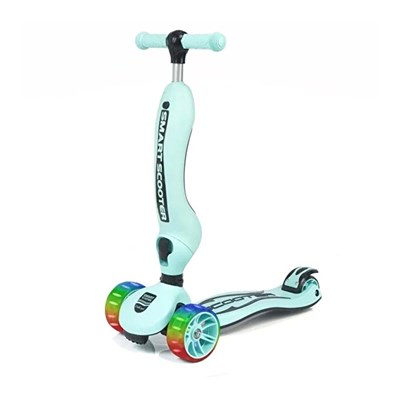 Unicare Smart Turkuaz Oturaklı Led Işıklı Scooter 3 Tekerli