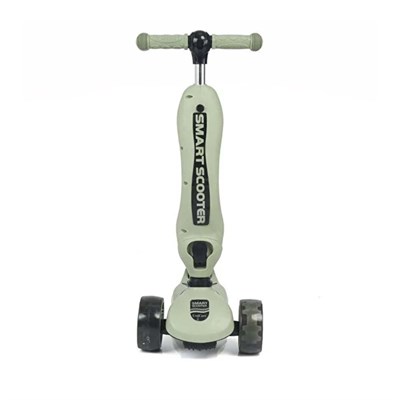 Unicare Smart Yeşil Oturaklı Led Işıklı Scooter 3 Tekerli