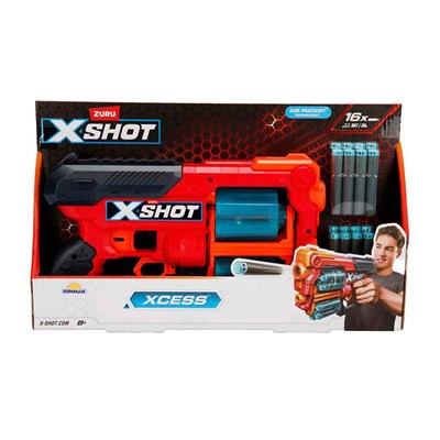 Sunman X-Shot Excel Xcess 16 Mermili Sünger Dart Atan Silah 30 cm
