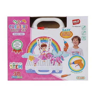 Birlik 3D Matkap Seti Sök Tak Unicorn Serisi