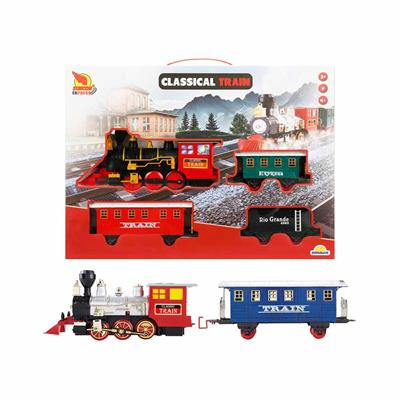 Sunman Sesli ve Işıklı Klasik Tren Seti 16 Parça