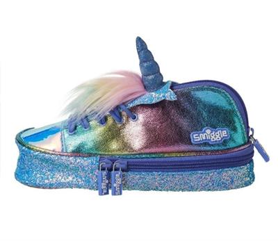 Smiggle - Ayakkabı Mor Unicorn Boynuzlu Kalem Kutusu