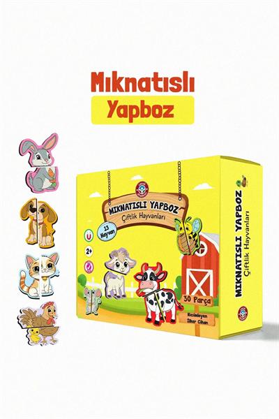 Mıknatıslı Yapboz Çiftlik Hayvanları
