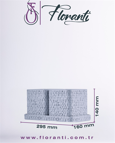 Saksı 16x29,5x14cm No.104