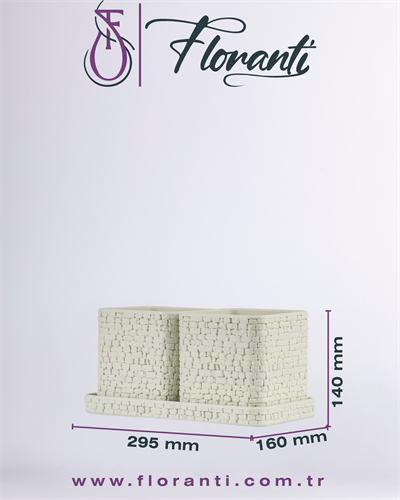 Saksı 16x29,5x14cm No.104