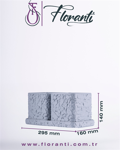 Saksı 16x29,5x14cm No.103
