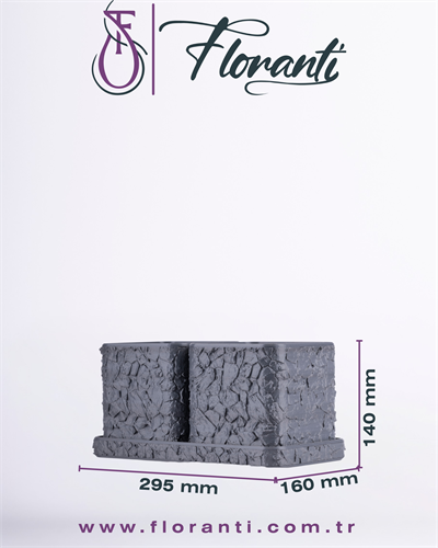 Saksı 16x29,5x14cm No.103