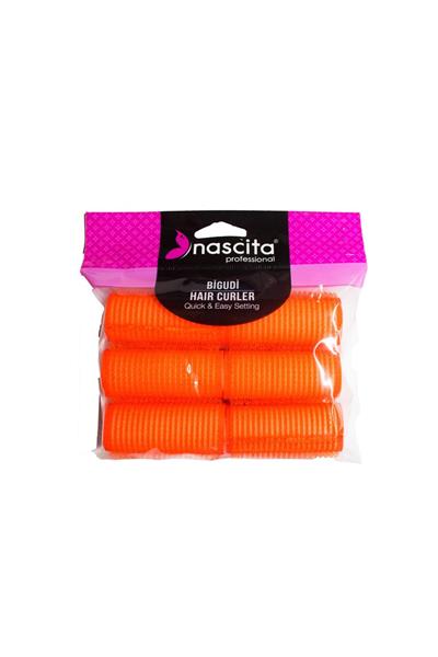 25*63 Mm / 6lı Cırtlı Süngerli Bigudi - 58