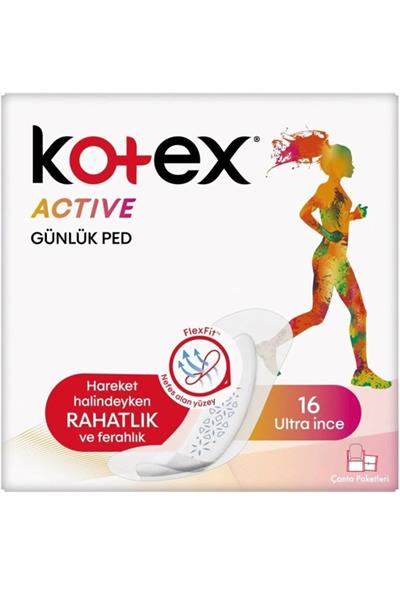 Active Single Günlük Ped Ultra Ince 16lı Çanta Paketi