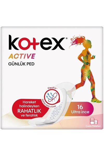 Active Single Günlük Ped Ultra Ince 16lı Çanta Paketi