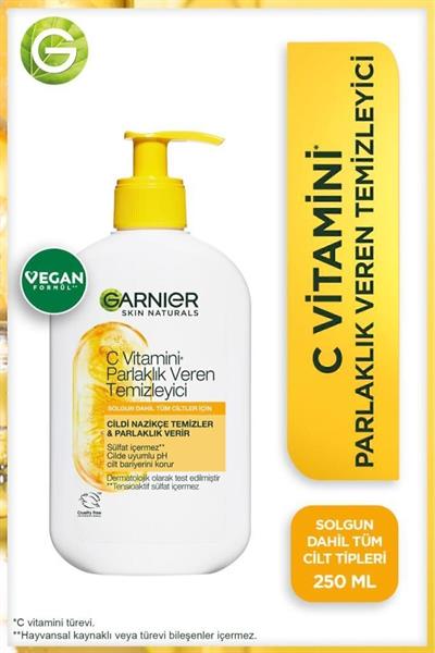 C Vitamini Parlaklık Veren Temizleyici 250 ML (C Vitamini + Salisilik Asit, Gliserin), Vegan