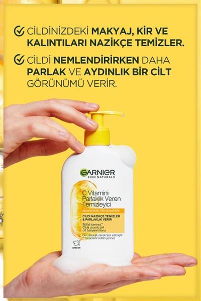 C Vitamini Parlaklık Veren Temizleyici 250 ML (C Vitamini + Salisilik Asit, Gliserin), Vegan