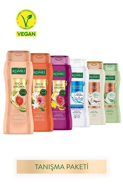 Duş Jeli Tanışma Paketi 6'lı Set - Yeni Seri - Vegan - 6 X 500 ML