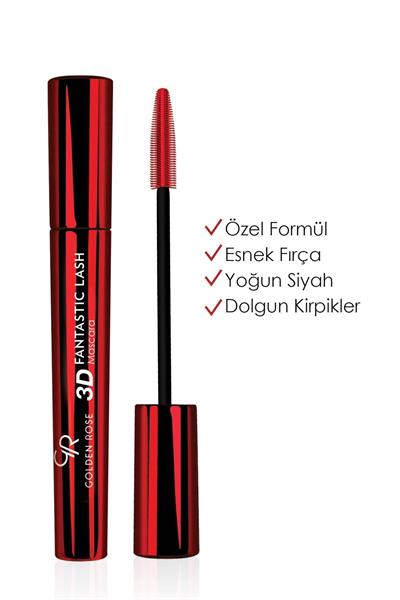 Golden Rose 3D Fantastic Lash Mascara Siyah Maskara 10 ml