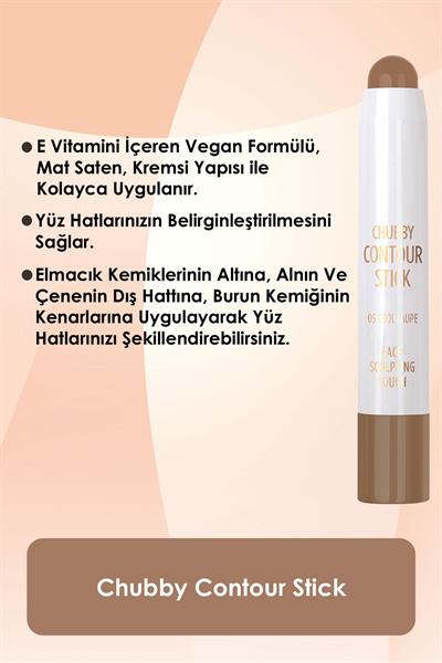 Golden Rose Chubby Contour Stick Kontür No:05 Cool Taupe 3,8 g