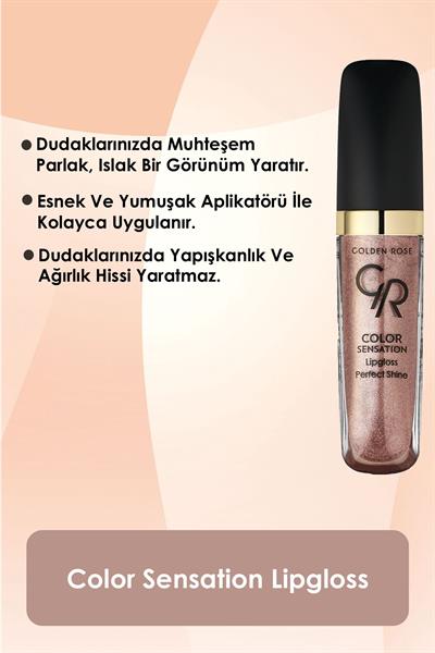 Golden Rose Color Sensation Lipgloss No:114 Glamour Renkli Dudak Parlatıcısı 5,6 ml