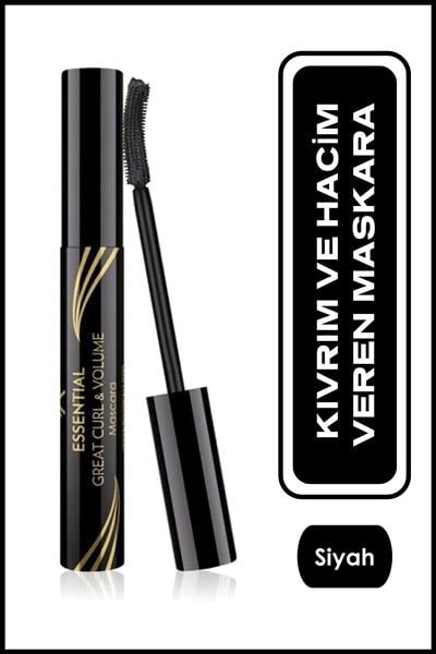 Golden Rose Essential Great Curl _ Volume Maskara Siyah 9 ml