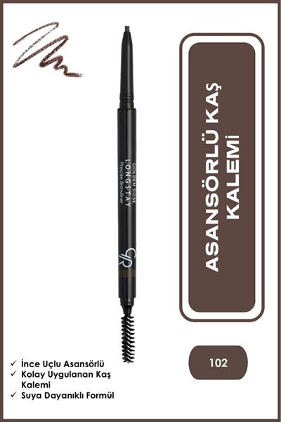 Golden Rose Longstay Precise Browliner No:102 Deep Brown Asansörlü Kaş Kalemi 0,09 g
