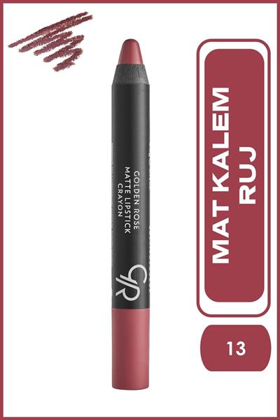 Golden Rose Matte Lipstick Crayon No:13 Mat Kalem Ruj 3,5 g