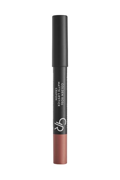 Golden Rose Matte Lipstick Crayon No:14 Dark Beige Mat Kalem Ruj 3,5 g