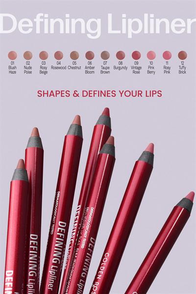 Golden Rose Mood Defining Lipliner Dudak Kalemi - No: 07 (Taupe Brown)