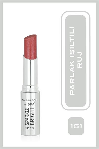 Golden Rose Mood Sparkle Bright Lipstick 151 Rosy Gem Işıltılı Ruj 3,3 g