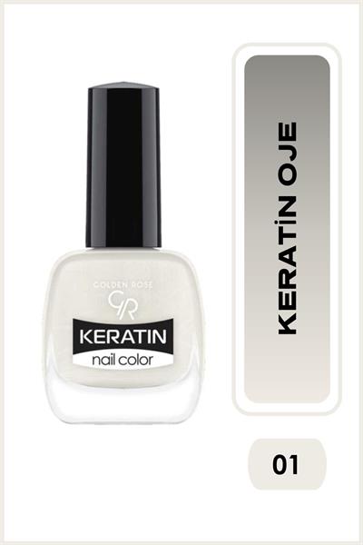 Keratin Nail Color No: 01 - Keratin İçerikli Güçlendirici Parlak Oje