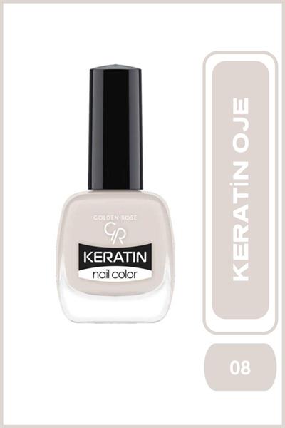 Keratin Nail Color No: 08 - Keratin İçerikli Güçlendirici Parlak Oje