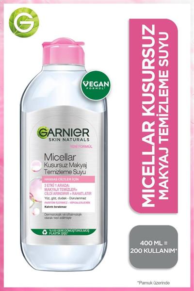 Micellar Hassas Ciltler Kusursuz Makyaj Temizleme Suyu 400 ML