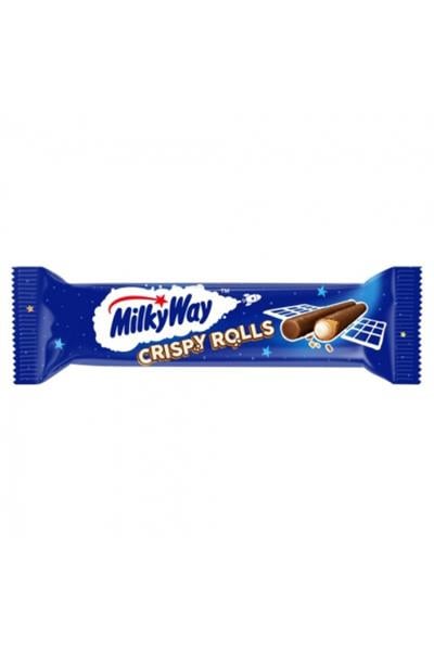 Milky Way Crispy Rolls Sütlü Çikolata Kaplı Çıtır Rulo Gofret 22,5 g