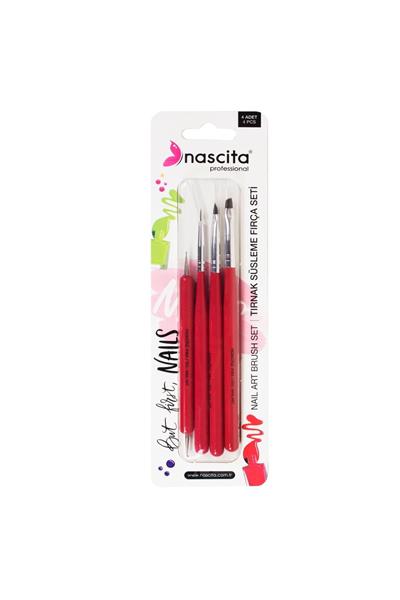 Nail Art Tırnak Süsleme Fırça Seti 4lü - 07