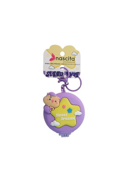 Nascita Açılır Kapanır Aynalı Saç Fırçası Mor 41