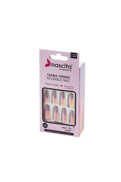 Nascita Hologram Efektli Takma Tırnak 24 lü - No: 198