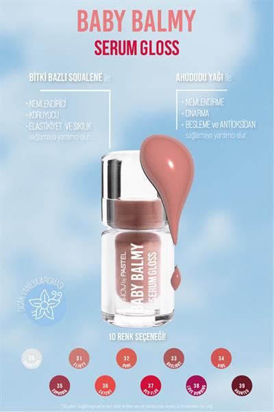 PASTEL BABY BALMY SERUM GLOSS FLIRTY NO:31
