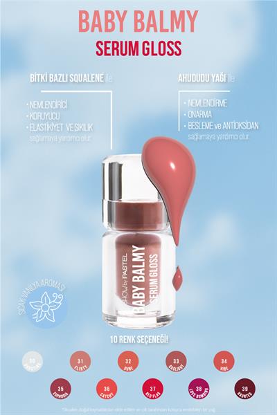 PASTEL BABY BALMY SERUM GLOSS GASLIGHT NO:33