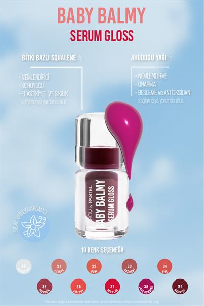 PASTEL BABY BALMY SERUM GLOSS LOVE BOMBING NO:38