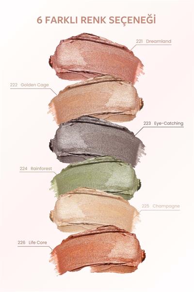 Pastel Glow Liquid Eyeshadow Likit Far - No: 225 (Champagne)