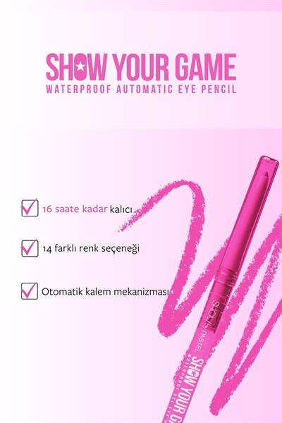 Show by Pastel Show Your Game Waterproof Gel Eye Pencil - No: 408 (Pembe)