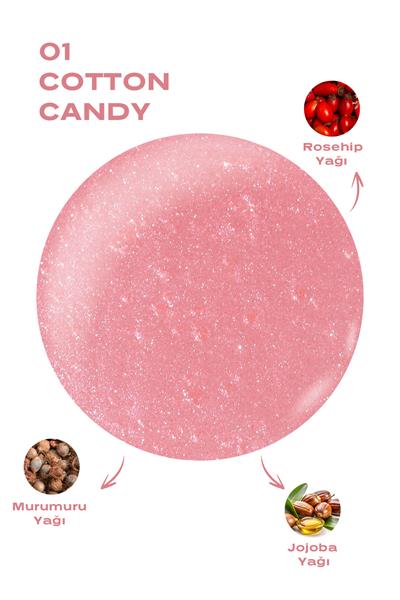 Sweet Kiss Lip Oil Gloss No:01 Dudak Parlatıcı Yağ Gül, Badem & Jojoba Yağlı 4,7 ml