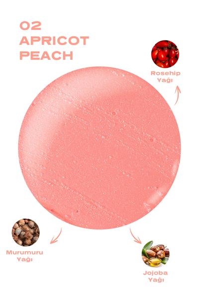 Sweet Kiss Lip Oil Gloss No:02 Dudak Parlatıcı Yağ Şeftali, Gül & Jojoba Yağlı 4,7 ml