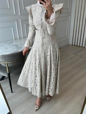 İthal Dress | Bej