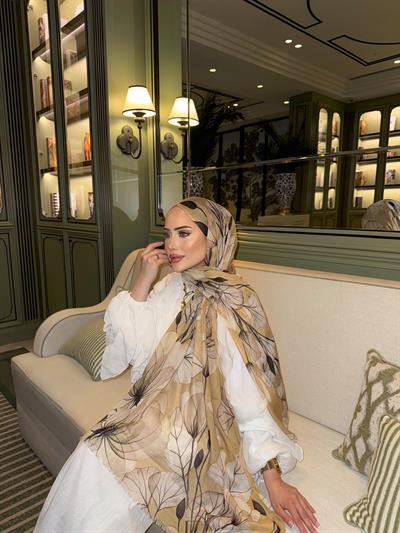 Alicia Şal Soft Sarı İnce Pamuk